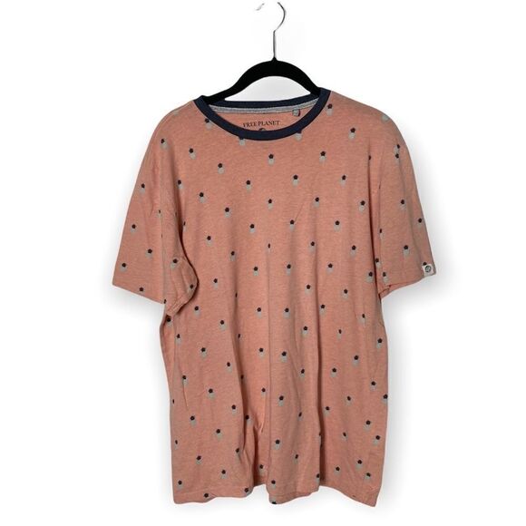Free Planet SZ XL pineapple print t-shirt - Picture 1 of 3